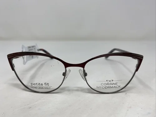 Corinne McCormack HORATIO STREET PETITE RBY 50-16-135 Ruby Eyeglasses Frame GQ41