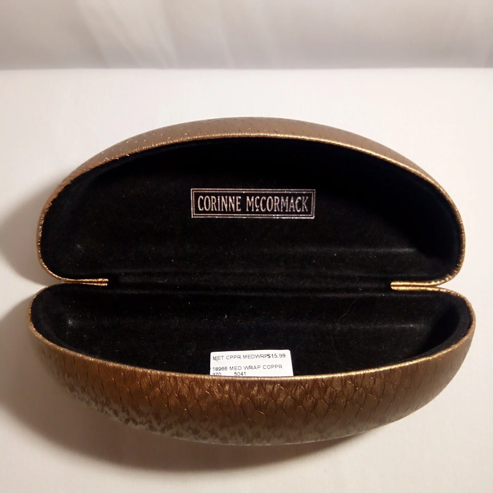 Corinne McCormack Metallic Copper Eyeglass/Sunglass Hard Case 3