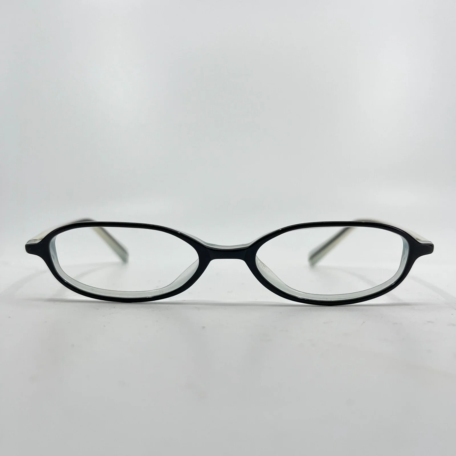 Cosmopolitan Blue Black Angular Round Full Rim Frame Eyeglasses H7342