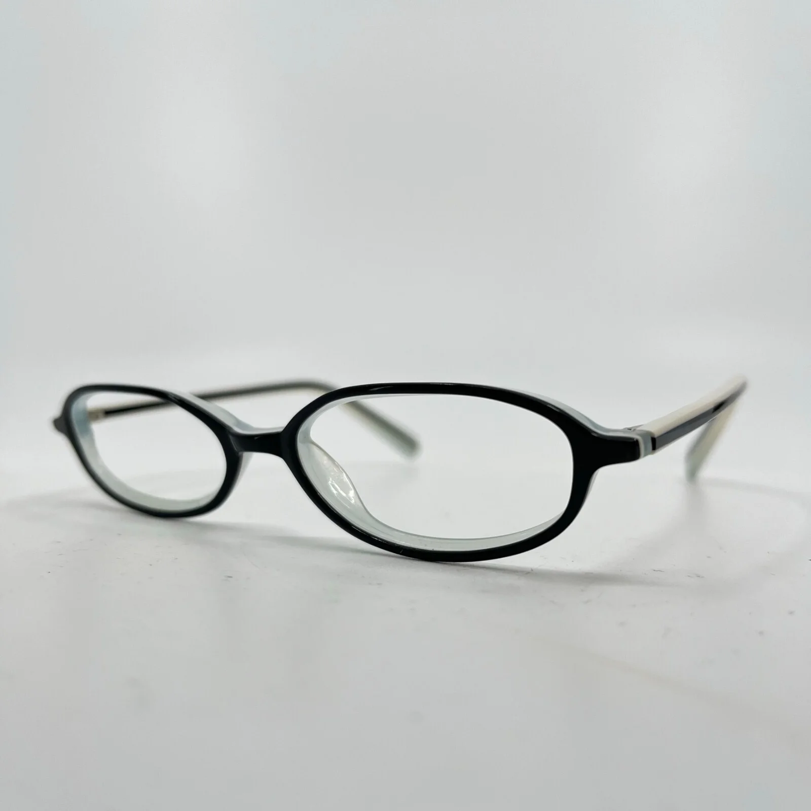 Cosmopolitan Blue Black Angular Round Full Rim Frame Eyeglasses H7342 2