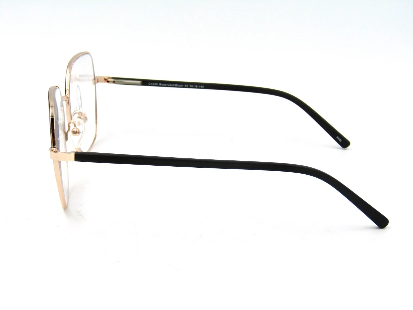 Cosmopolitan C 1030 Metal Eyeglasses Frame, Rose Gold / Black. 56-16-140 #575 3