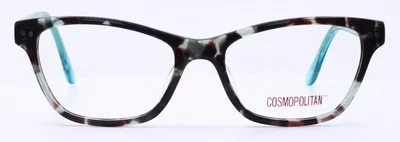 Cosmopolitan C915 Blue Tortoise Cat Eye Womens Full Rim Eyeglasses 52-17-135 3