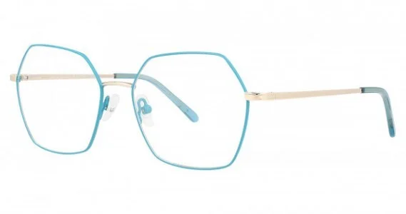 COSMOPOLITAN DAMIEN TEAL GOLD New Optical Eyeglass Frame For Women