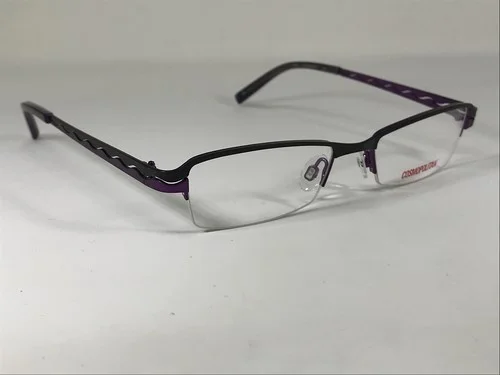 COSMOPOLITAN “KISS” NOS Black Berry Half Rimless Eyeglasses Frame 48-17-135 3