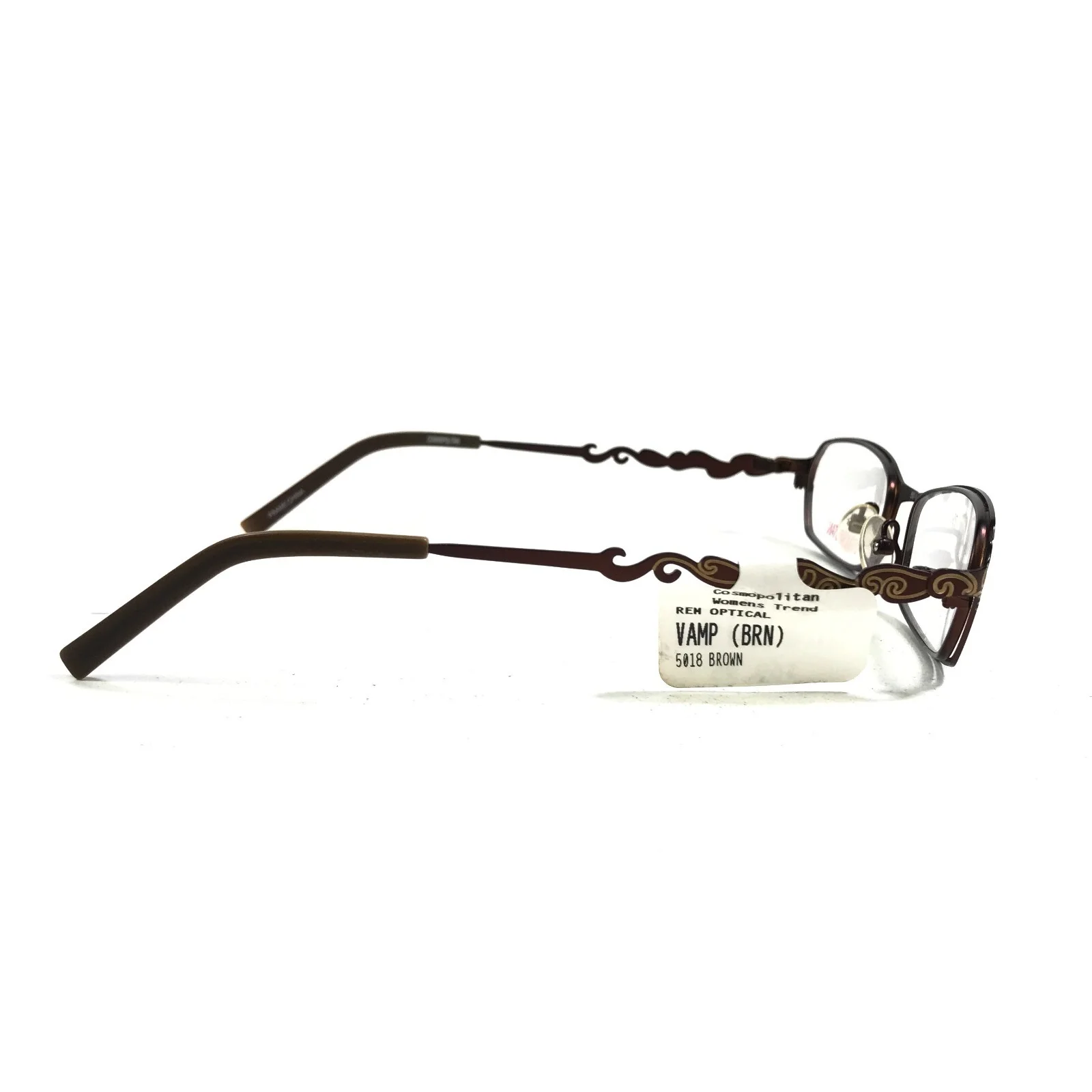 Cosmopolitan VAMP BROWN Eyeglasses Frames Rectangular Full Rim 50-18-135 4
