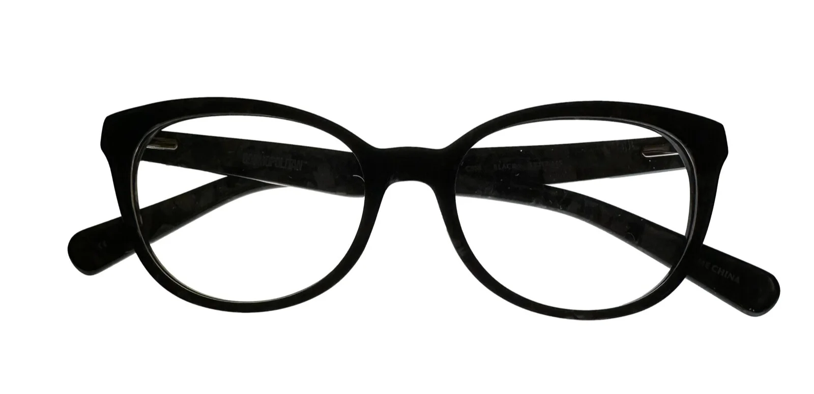 Cosmopolitan Womens Ophthalmic Tear Drop Plastic Frame C908 Black 53mm 4