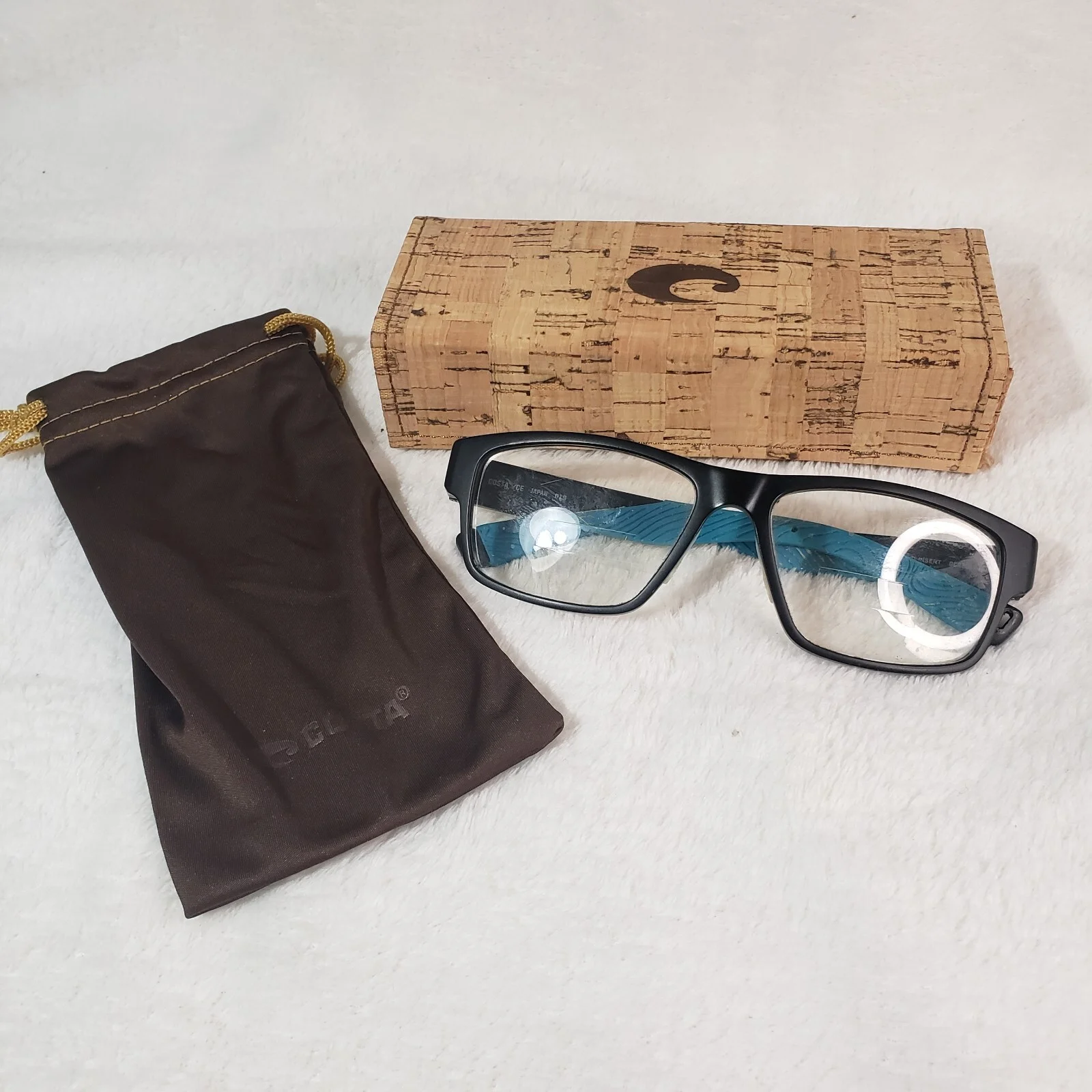 COSTA DEL MAR EYEGLASSES FRAMES OCEAN RIDGE 57-16-140 Black / BLUE OCR301 158R 1