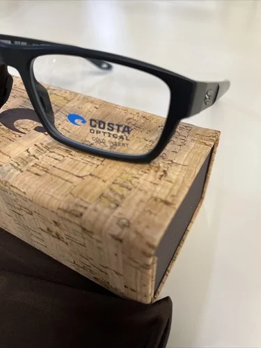 Costa Del Mar Eyewear Model 06A8023-55 Matte Black OCR800 55-17-145 2