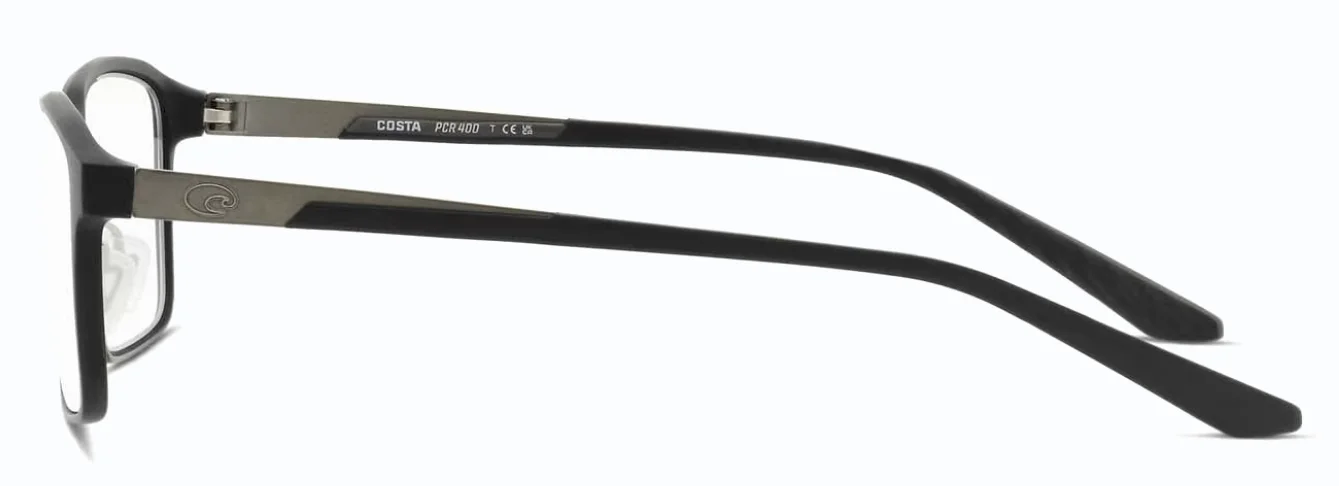 Costa Del Mar Pacific Rise 400 Eyeglasses 06A8012 Black Optical Frame 53-16-145 2