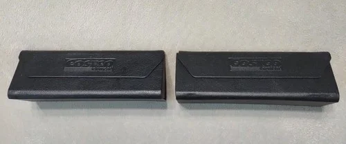Costco Eyeglass Case Black Foldable Optical Holder Magnetic Clasp 3