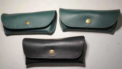 Costco Eyeglasses Case Semi Hard Pouch Sunglasses Kirkland Brown Vintage Rare 3