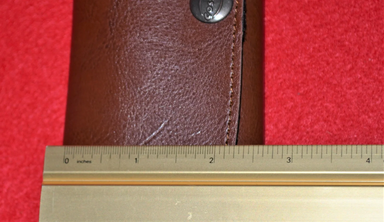 Costco Optics Eyeglasses Case Semi Hard Pouch Sunglasses Kirkland Brown Rare 3