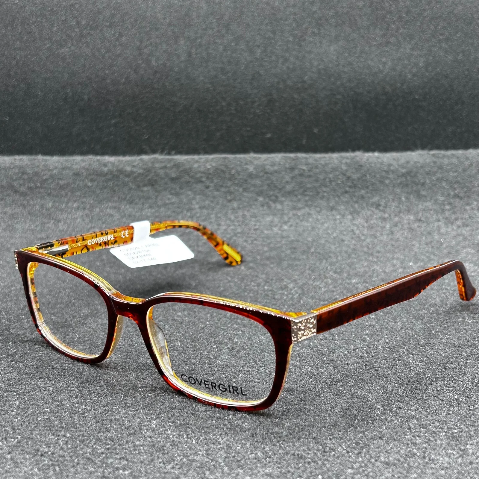 Cover Girl CG0529-1 Ariel Eyeglasses **FRAME ONLY** Animal Print 52-17-140 NWT