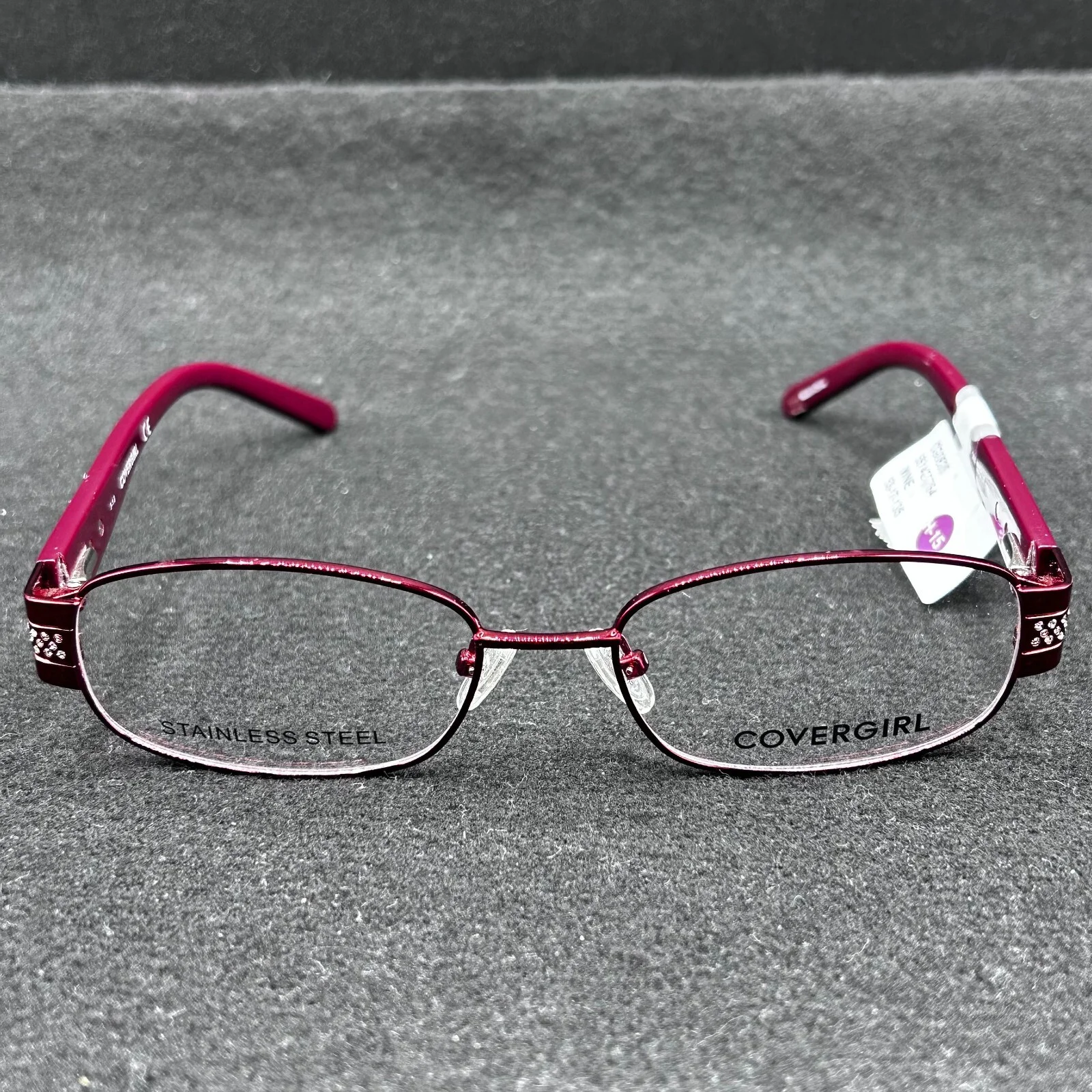 Cover Girl CG0825 Eyeglasses **FRAME ONLY** Red/Wine 53-17-135 NWT 2