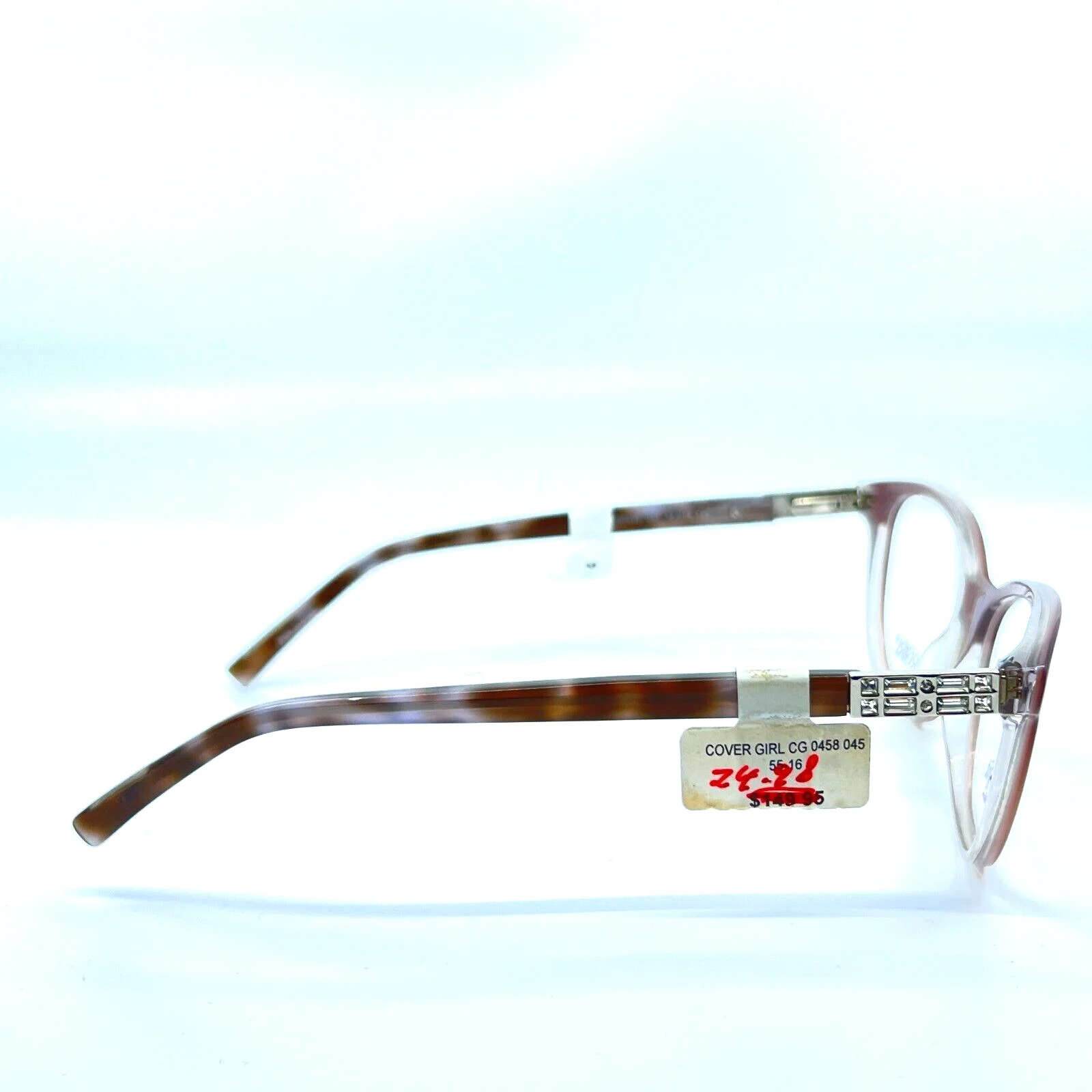 Cover Girl Eyeglasses CG0458 045 Brown Cat Eye Full Rim Frames 55[]16 140 mm 4
