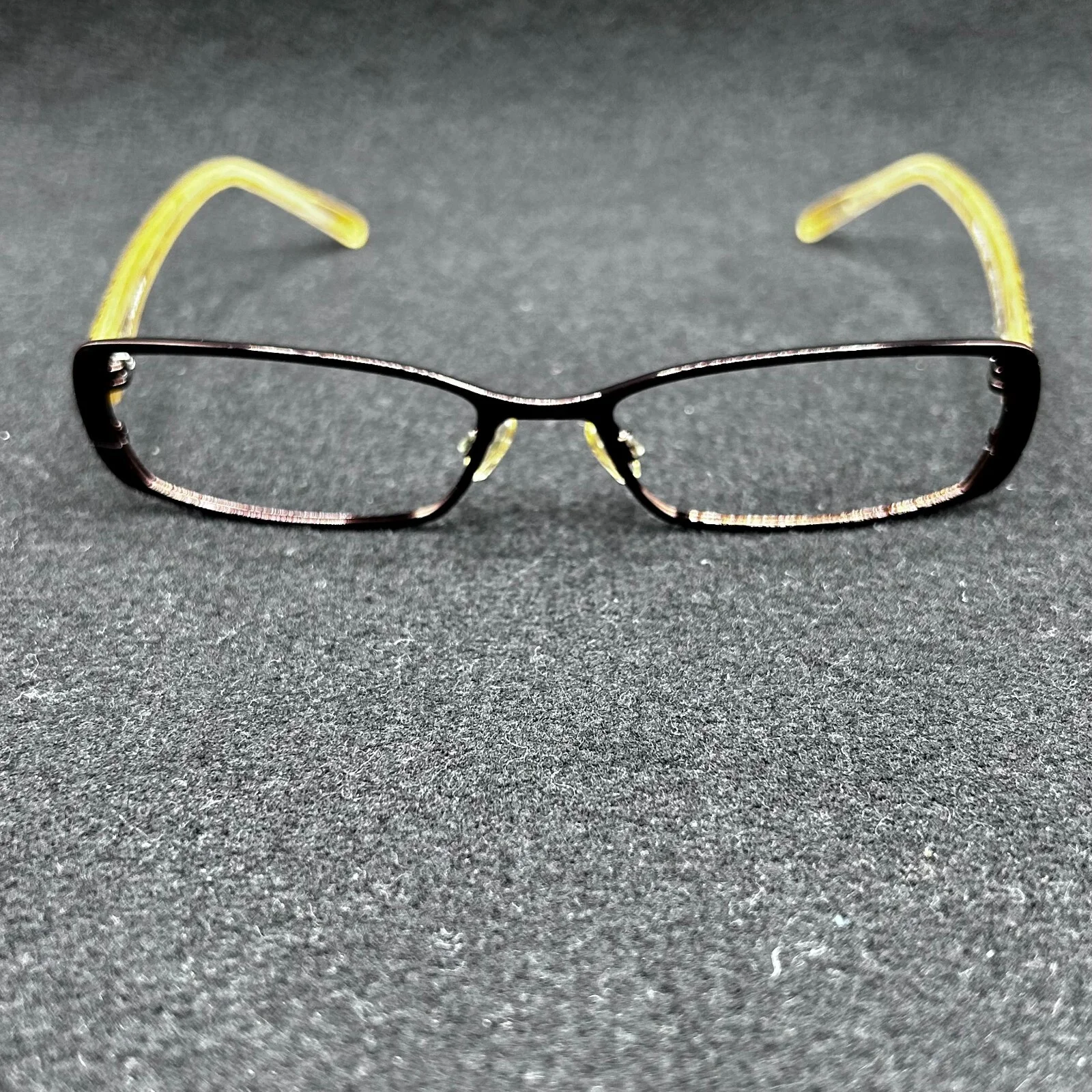 Cover Girl VTG CG427 Eyeglasses Frame Bronze Leopard Flex 54-17-140 Used 2