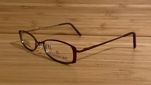 COVERGIRL CG0328 Eyeglasses Frames Rose Cashmere Stainless Steel 49-18-135