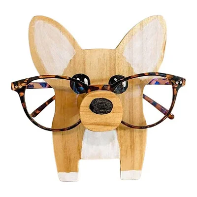 Creative Eyeglasses Holder Eyes Glasses Animal Sunglasses Wooden Stand USA 3