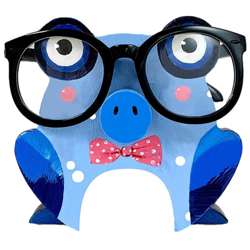 Creative Eyeglasses Holder Eyes Glasses Display Wooden Stand Animal Desktop Rack 3