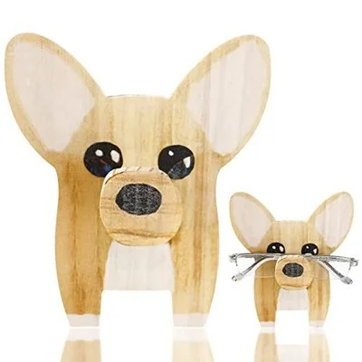 Creative Wooden Glasses Holder Stand Cute Eyeglass Holder Display Stand Funny...