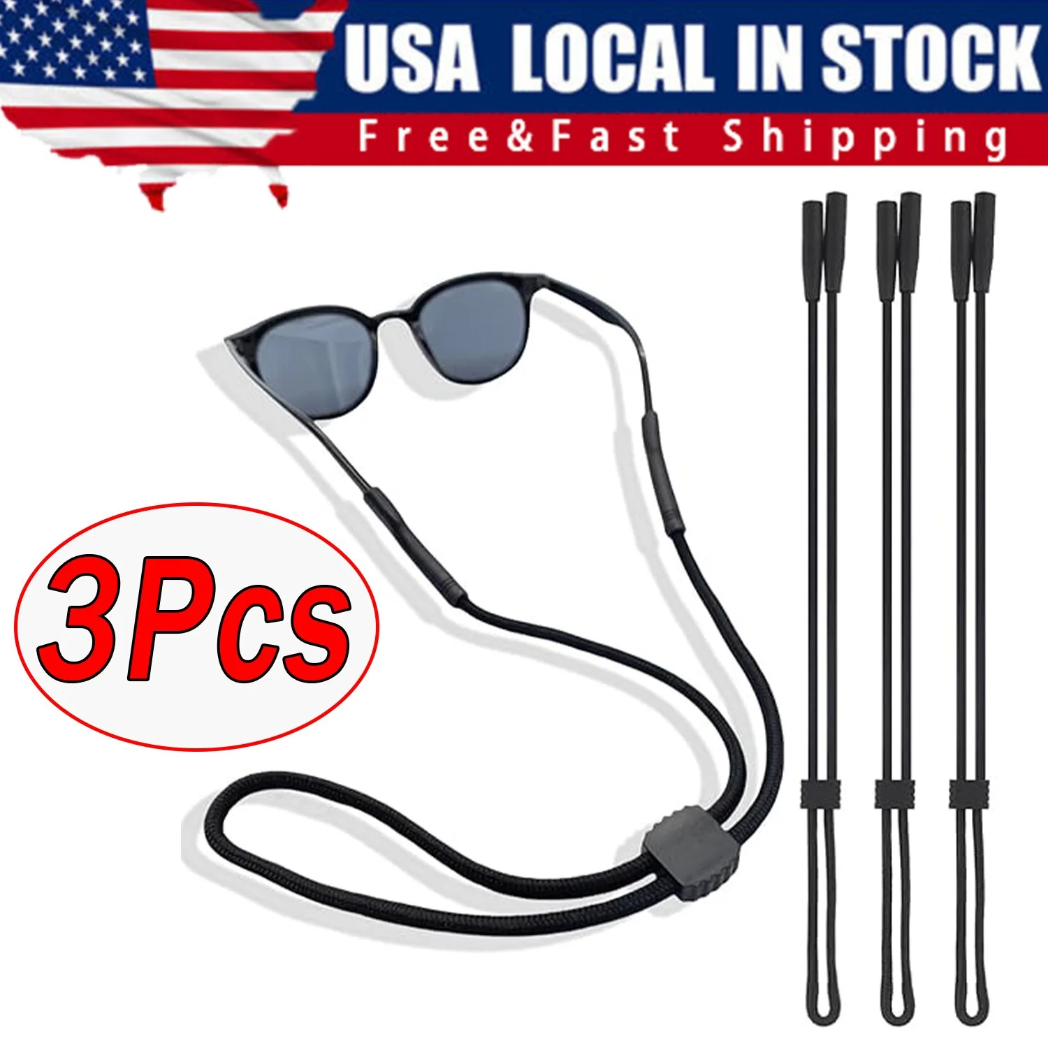 Criss Optical Combat Eyeglass Frame Replacement Strap - Black 2