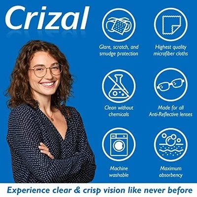 Crizal Eye Glasses Cleaning Cloth and Spray | Crizal Lens Cleaner (2 Oz) With... 3