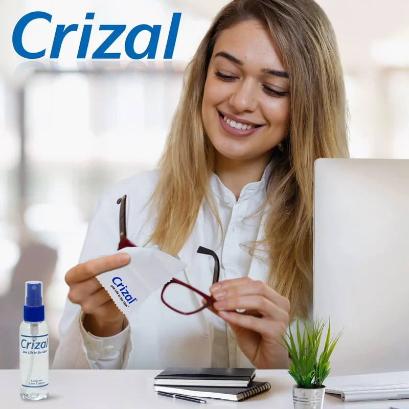Crizal Eye Glasses Cleaning Spray Lens Cleaner (2 Oz) | #1 Doctor Recommended C 3