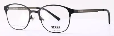 Crocs CF4397 20GD Black Round Unisex Full Rim Eyeglasses Frames 50-18-138 2