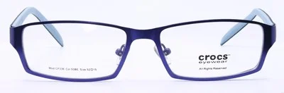 Crocs Eyewear CF336 50BE Blue Mens Rectangle Eyeglasses 52-15-137 B:29 2