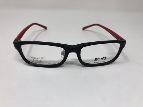 Crocs Eyewear Eyeglasses Frame Mod JR055 20RD 47-16-126 Black Red Orange QQ83