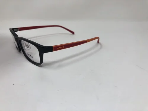Crocs Eyewear Eyeglasses Frame Mod JR055 20RD 47-16-126 Black Red Orange QQ83 2
