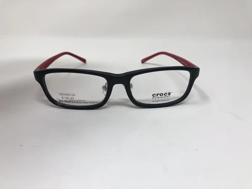 Crocs Eyewear Eyeglasses Frame Mod JR055 20RD 47-16-126 Black Red Orange QQ83 3