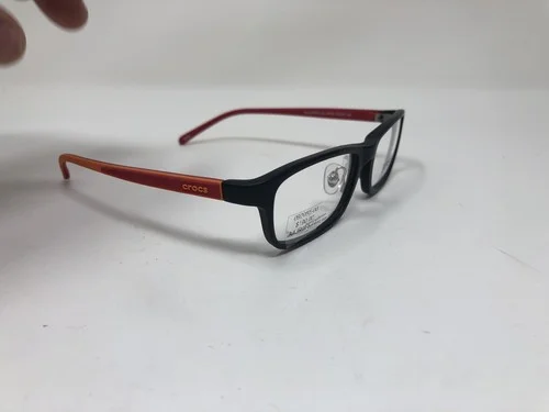 Crocs Eyewear Eyeglasses Frame Mod JR055 20RD 47-16-126 Black Red Orange QQ83 4