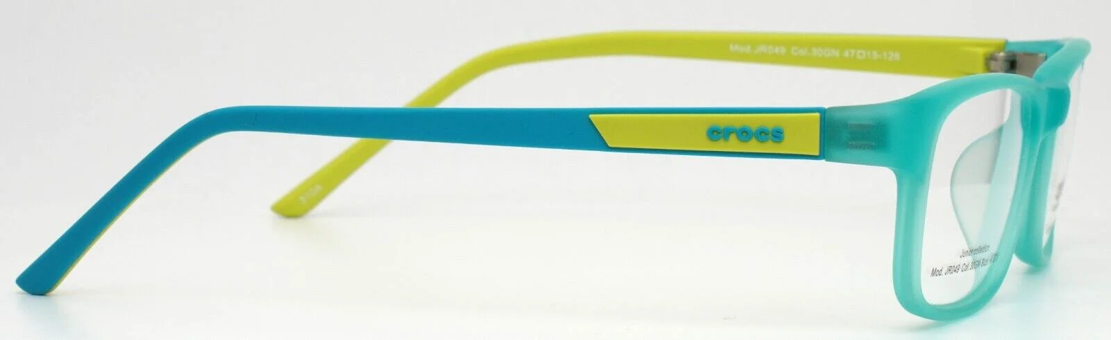 CROCS EYEWEAR JR049 30GN Green Boys Kids Rectangle Eyeglasses 47-15-126 B:30 4