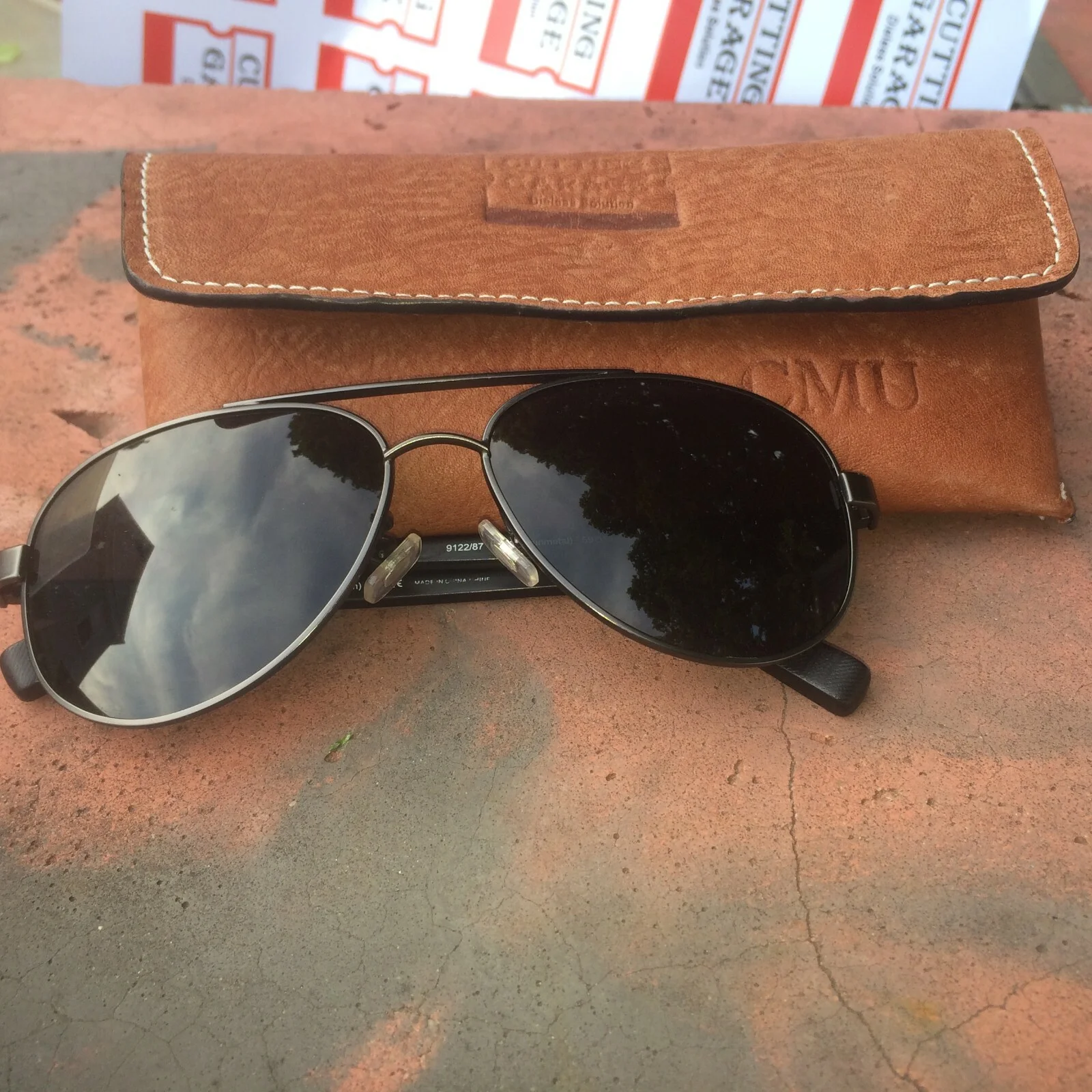Custom Flap Leather Monogramed Eyeglass/Sunglasses Case! 3