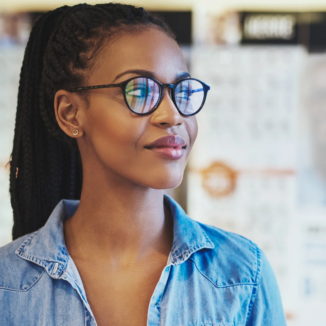 CUSTOM MADE Anti-Reflective Lenses for Your Glasses-AR or AR w/Clear Blue Block 2