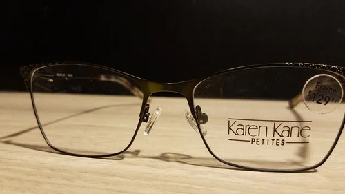 Cute Karen Kane Petites Sweet Orange Olive KARIMA 49 16-135 Eyeglass Frames 4