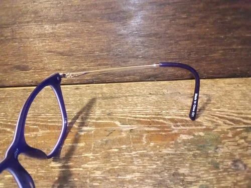 Cute Purple 140 PRECISION Designed in Italy Eyeglass Frames No Lenses Gold 4