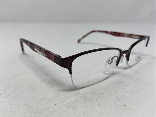 CVO Next ANCHORAGE AUBERGINE 52-17-130 Burgundy Half Rim CLEAR VISION OPTIC EY81 3