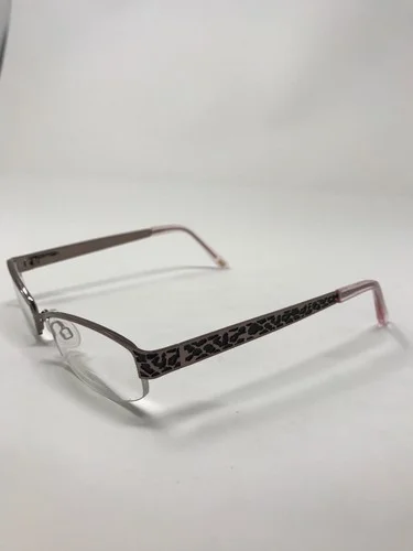 daisy fuentes Eyeglass Frames Estelle-118 Rose Gold 51-18-135 Half Lens W664
