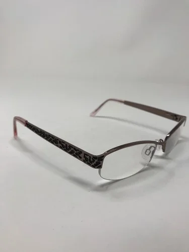 daisy fuentes Eyeglass Frames Estelle-118 Rose Gold 51-18-135 Half Lens W664 4