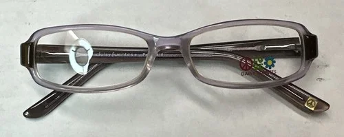 Daisy Fuentes Girls Eyeglass Frames DFPEACE410-091 in Lilac Purple 52-16-135mm