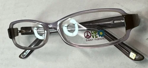 Daisy Fuentes Girls Eyeglass Frames DFPEACE410-091 in Lilac Purple 52-16-135mm 2