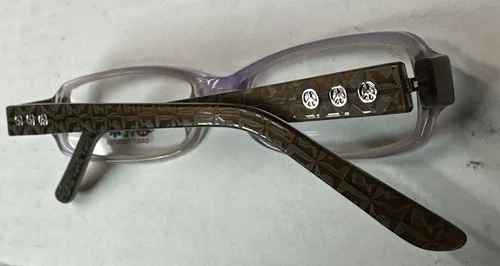 Daisy Fuentes Girls Eyeglass Frames DFPEACE410-091 in Lilac Purple 52-16-135mm 4