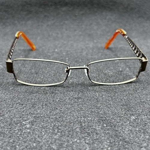 Daisy Fuentes Liliana Eyeglasses Frame Brass Designer 53-16-135 Used 2