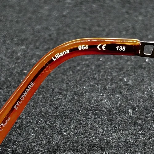 Daisy Fuentes Liliana Eyeglasses Frame Brass Designer 53-16-135 Used 4