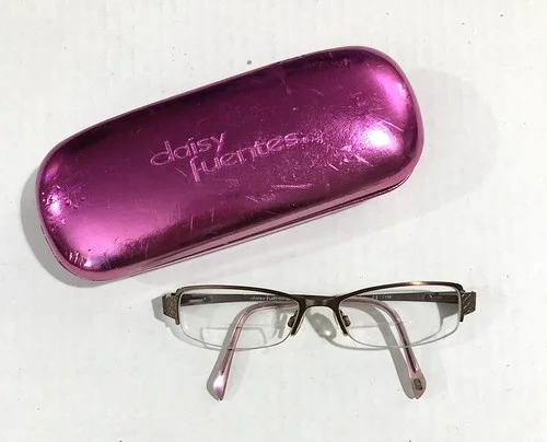 Daisy Fuentes Rx Eyeglasses (135 mm) Clarissa Frames & Pink Hard Shell Case