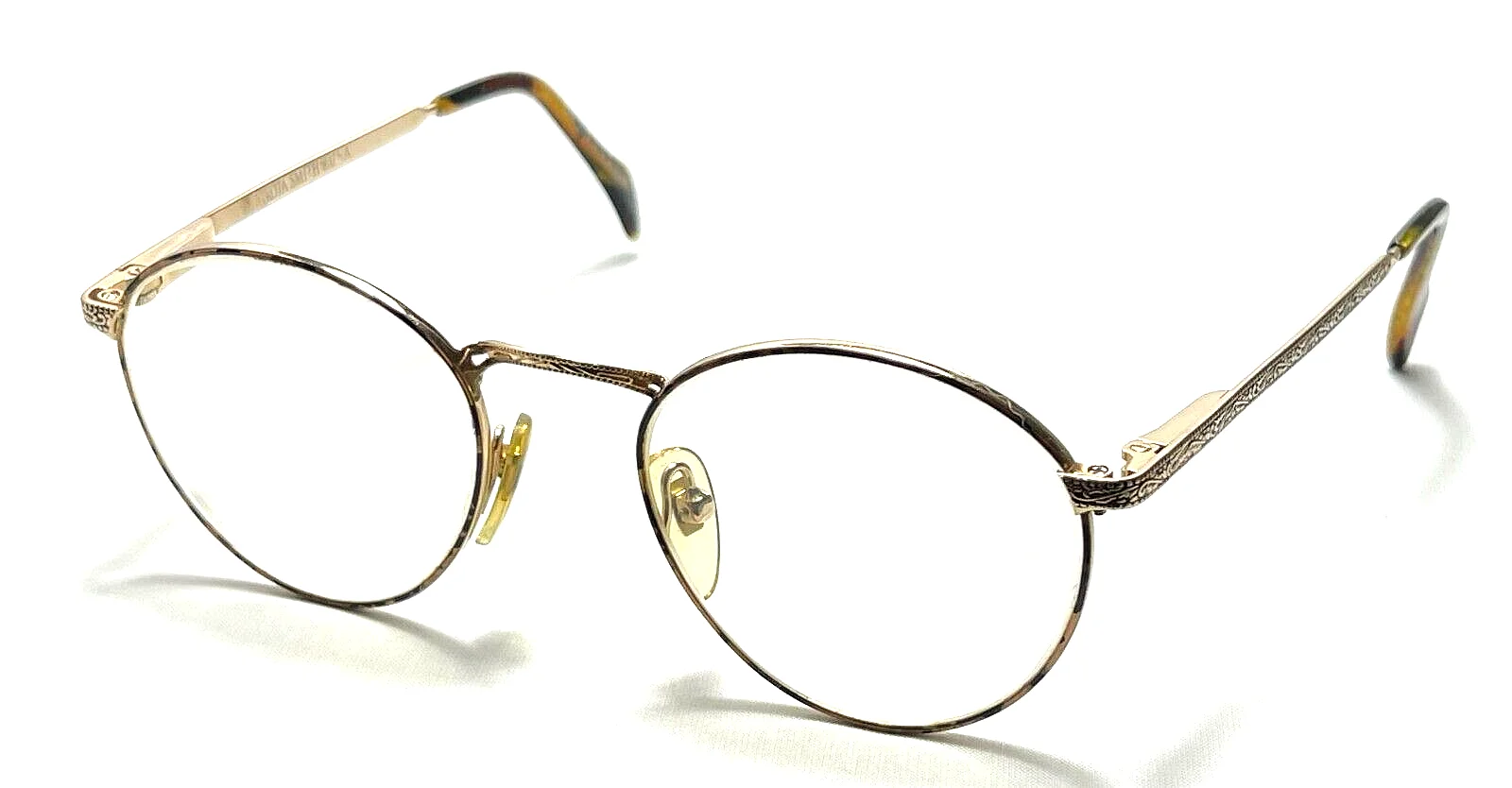DAKOTA SMITH 133 HOUSTON 3795 Gold Metal Round Tortoise Eyeglasses Frames 2