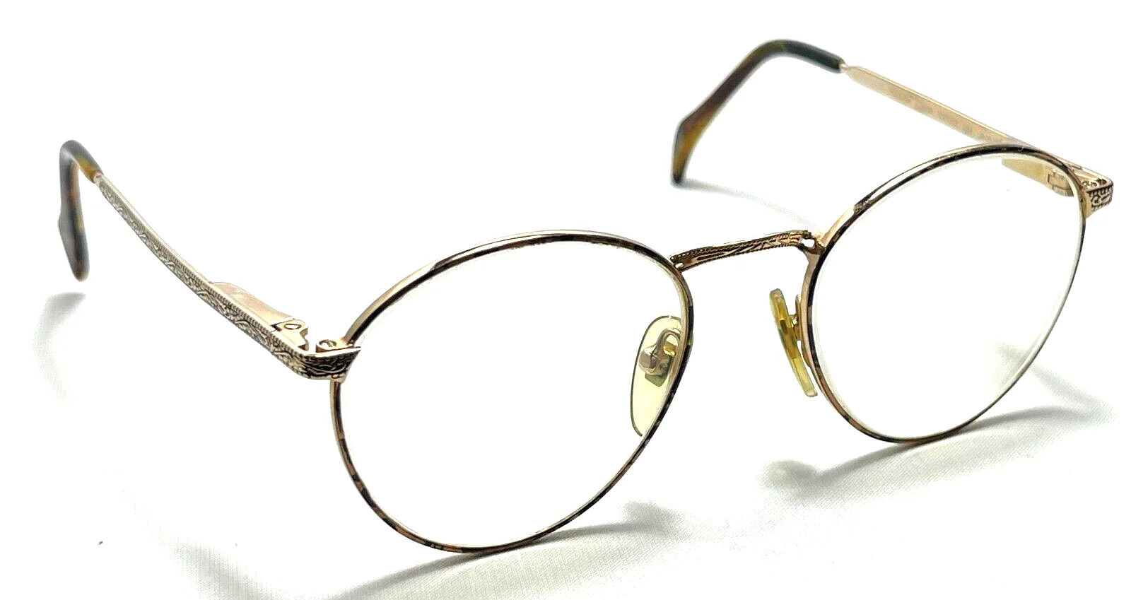 DAKOTA SMITH 133 HOUSTON 3795 Gold Metal Round Tortoise Eyeglasses Frames 4