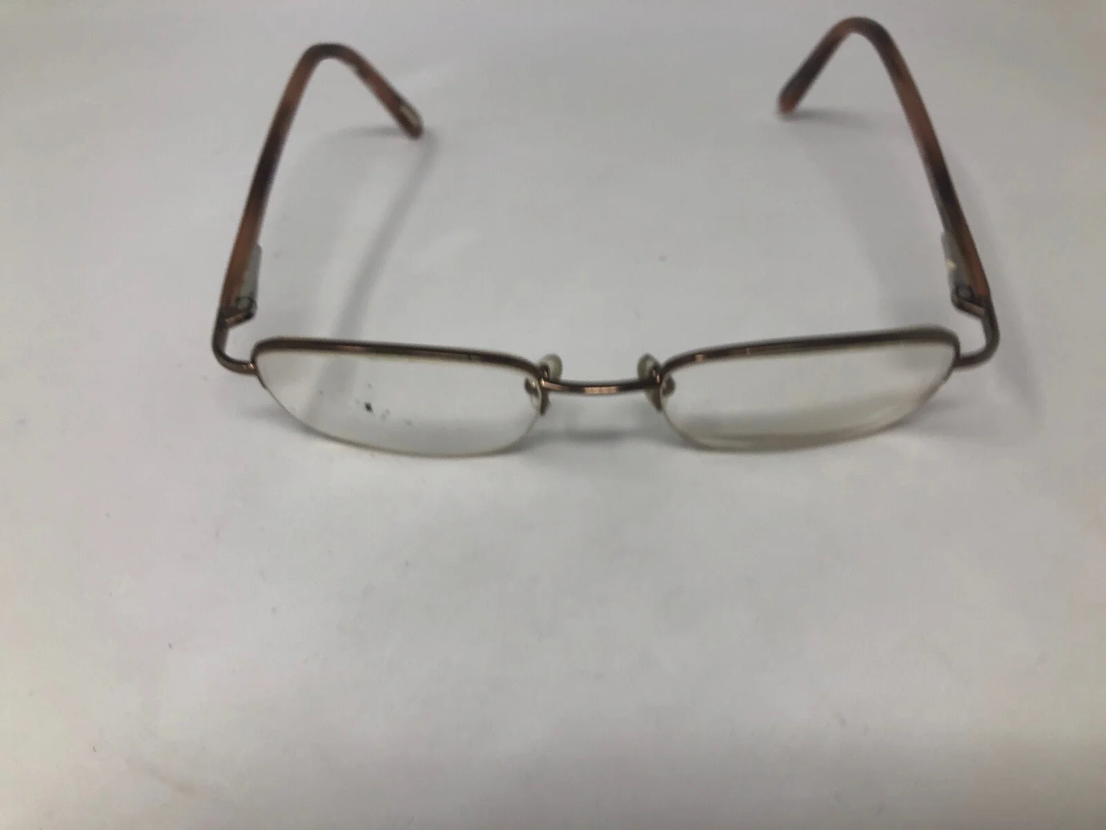 DAKOTA SMITH “MEDFORD” Eyeglasses Frame Half Rimless 50-20-140 Brown Khaki V313 2